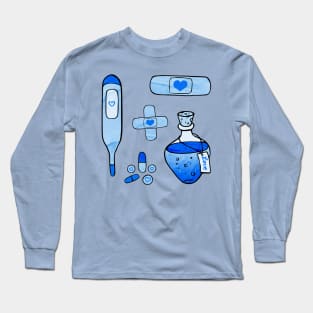 First Aid Kit Blue Long Sleeve T-Shirt